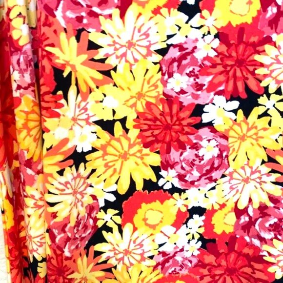 LuLaRoe Maxi Skirt Size 2XL Floral Tropical Bohemian Hawaiian Multicolored - Picture 2 of 3